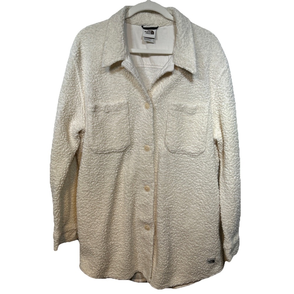 The North Face Wooly Harrison‎ Shacket Gardenia White Women's Size XL